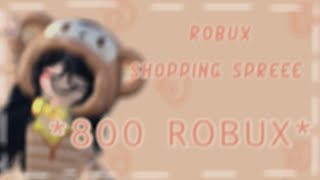 800 ROBUX SHOPPING SPREE 5 OUTFITS 🙈 [upl. by Yekciv44]