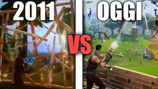 Fortnite 2011 vs 2018 ITA Comera Fortnite 7 Anni fa [upl. by Attenal]