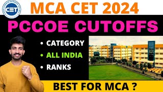 PCCOE Pune MCA CET Cutoffs 2024  Pimpri Chinchwad College of Engineering Mca Cutoffs 2024 [upl. by Nirual76]