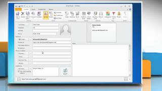 Microsoft® Outlook 2010 Create a new contact [upl. by Sasnett]