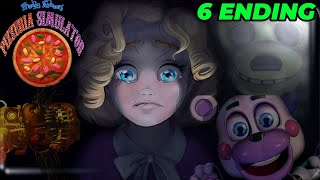 Phá Đảo 6 Ending FNAF 6  Pizzeria Simulator [upl. by Nauqel111]