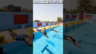 Swimming Dive Test Swimming Tips For Beginners swimmingtips learnswimming swimming [upl. by Kcinomod]