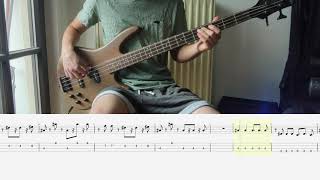 Måneskin  I WANNA BE YOUR SLAVE  Bass Cover  PlayalongTab [upl. by Ahsrats343]