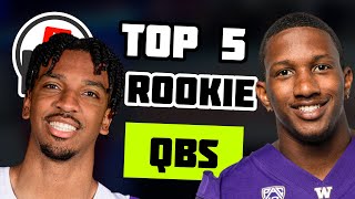 Top 5 Rookie Quarterback Rankings  2024 NFL Draft [upl. by Bartholomeo]