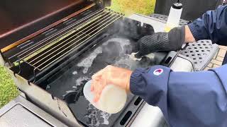 How to clean and season Weber griddle ￼ [upl. by Simmonds145]