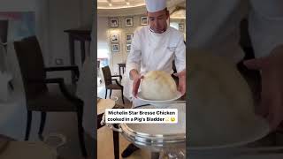 Expensive Michelin Chicken Cooked in Pigs Bladder [upl. by Hcahsem]