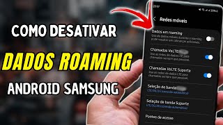 Como Desativar Dados em Roaming no Celular Android [upl. by Kcirej999]