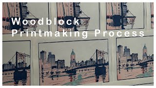 Woodblock Printmaking Process Mokuhanga [upl. by Kalam]