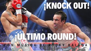 Pacquiao Vs Márquez 4 ¡ÚLTIMO ROUND ¡KNOCK OUT  Al estilo de Rocky Balboa [upl. by Grega]