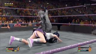 WWE 2K22 Haze VS Hyejin 15min match [upl. by Harbour662]