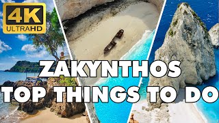 ✅ TOP 20 Things to Do in Zakynthos island Greece 4K ► Best Beaches to Visit ► [upl. by Neroc]