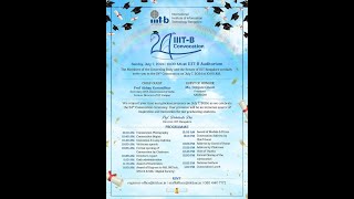 24th Convocation of IIITBangalore July 7 2024 [upl. by Aillij]