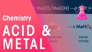 Acid  Metal  Acids Bases amp Alkalis  Chemistry  FuseSchool [upl. by Kurman]