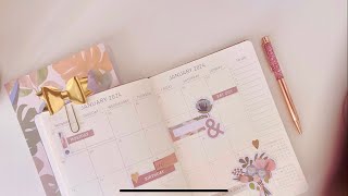 Plan With Me Planning 2024 Monthly Planner Setup for January Kmart Australia Low Buy No Buy [upl. by Daniella]