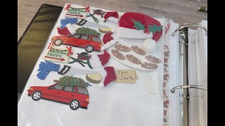 Organizing Embellishments amp Ephemera Boy to Christmas amp Winter Handmade amp Purchased  Scrapobooking [upl. by Alaine]