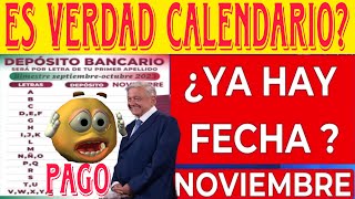 🙏YA HAY CALENDARIO PAGOS PENSIÓN ADULTO MAYOR 4800 Noviembre COBRA noticias pension amlo lic [upl. by Ribak]