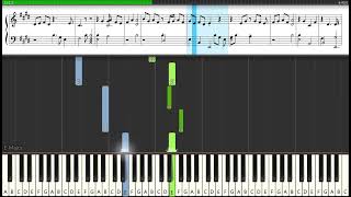 J S Bach  BWV 1006a  Gavotte en Rondeau Piano Tutorial [upl. by Ultun]