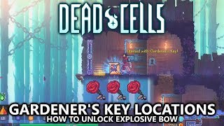 Dead Cells  Gardeners Key Locations All 3 Guide  How to Unlock Explosive Crossbow [upl. by Michaela]