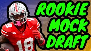 2024 Dynasty Rookie Mock Draft 1QB  Expert Picks  Sleeper Picks [upl. by Devona]