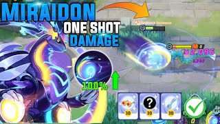 21 KILLS MIRAIDON ONE SHOT DAMAGE BUILD NEW BROKEN POKEMON IN POKEMON UNITE [upl. by Atteras]