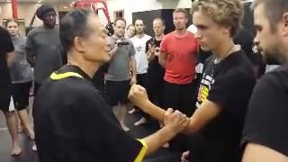 GM Cheng Chuen Fun teaching the Wing Tsun JutSau at HKWTA H [upl. by Casie560]