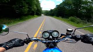 Suzuki GT550 Eagles Mere Cruise Pt 1 [upl. by Suehtomit595]