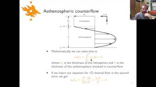 Geodynamics  Lecture 95 Asthenospheric counterflow [upl. by Yeblehs]