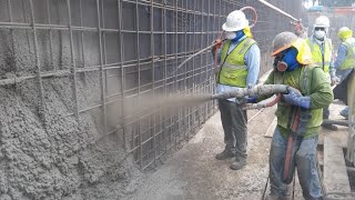 SHOTCRETE الخرسانة المقذوفة دمحمد العطار [upl. by Blinni]