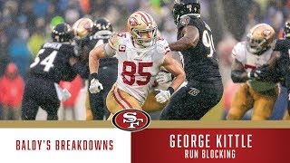 Baldys Breakdowns George Kittles Run Blocking vs Baltimore [upl. by Arlin]