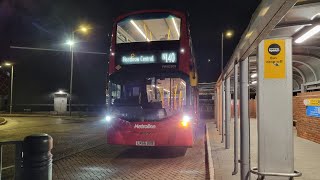 Route N140 Journey  Hayes and Harlington Station  Heathrow Central  Metroline VWH2209 LK66DXB [upl. by Haiacim]