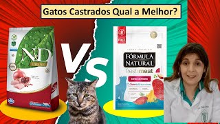 NampD Prime Gatos Castrados Versus Fórmula Natural Fresh Meat Gatos Castrados [upl. by Hanahsuar]