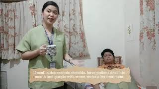 Nebulization Return Demonstration │ Fundamentals of Nursing [upl. by Ahsenauq]