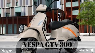 2023 Vespa GTV 300 The Most Iconic and Most Sporty Model [upl. by Yusuk79]