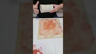 Monoprinting on ceramics ceramicvideo monoprinting potter [upl. by Saraiya]