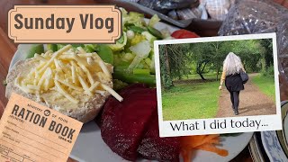 What I ate and did today Sunday vlog relaxing day wellbeing weightloss walking mentalheath [upl. by Enel]