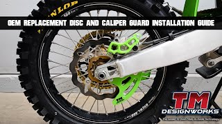 TM Designworks 2024 Kawasaki OEM Replacement Rear Disc and Caliper Guard [upl. by Ier]