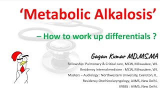 Metabolic alkalosis  How to work up differential diagnosis [upl. by Rurik755]