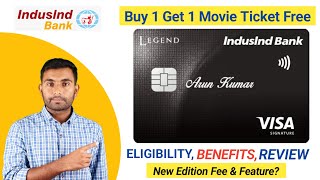 IndusInd Bank Legend Credit Card Detailed Review New Edition IndusInd Legend Credit Card Benefits [upl. by Orelie]