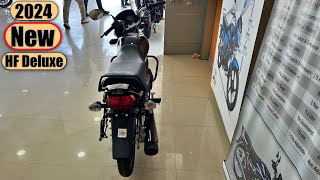 New Hero HF Deluxe New Model On Road Price 2024 [upl. by Anivek616]