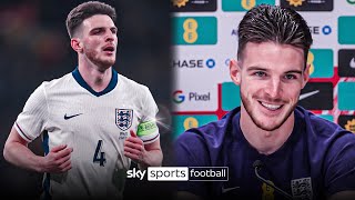 quotIm absolutely lost for wordsquot 🤩  Declan Rice ahead of captaining England on his 50th cap [upl. by Raleigh944]