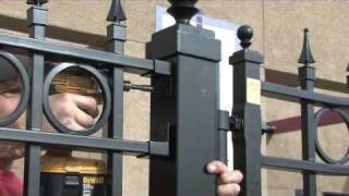 Wrought Iron Fence Installation Video [upl. by Huberty730]