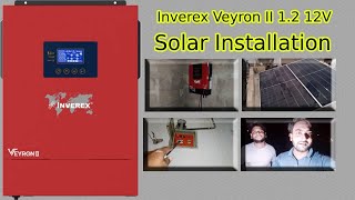 INVEREX VEYRON II 12 KW  Solar Installation in Night  12 Kw Solar setup  1200 Watt 12 V Battery [upl. by Xxam998]