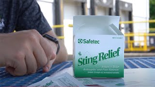 Safetec Sting Relief Wipes [upl. by Ekaj484]