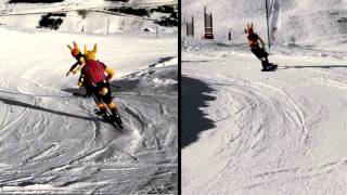 Walibi Gliss  Les Menuires  Piste de ski HD [upl. by Samala347]