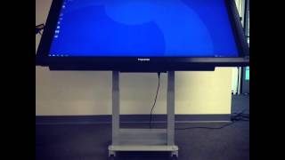 Prowise interactive flat panel with height adjustable lift system [upl. by Inalem]