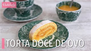 Torta de Doce de Ovo tradicional doçaria portuguesa [upl. by Furey]