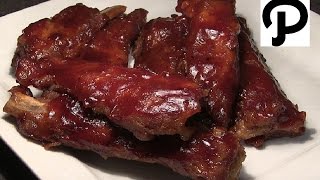 OvenBaked BBQ Spare Ribs How To Make Barbecue Pork Ribs In The Oven [upl. by Hamnet]