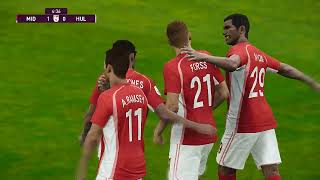 Middlesbrough  Hull City EFL PES 21 GAMEPLAY [upl. by Sybila]