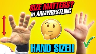 Does quotHand Sizequot Matter in Arm Wrestling [upl. by Cartwell]