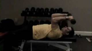 Lying Tricep Extension dumbbell reverse grip [upl. by Prevot655]